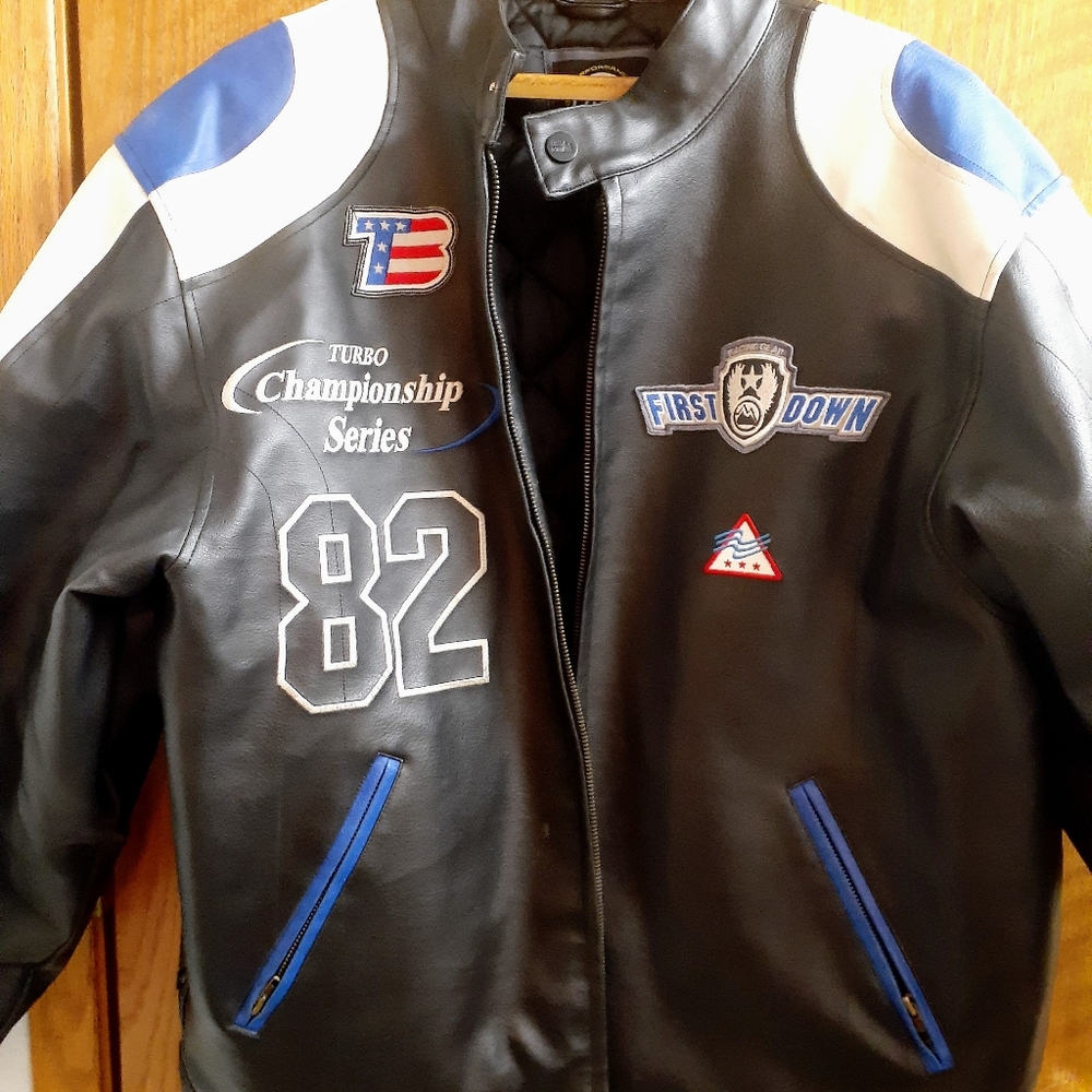 Leather Coat - First Down Racing Gear